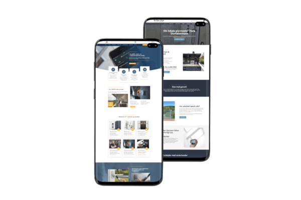 Flash Marketing JM Laaseservice og Glarmester Det klare udsyne hjemmesidedesign mobil e1699801097132
